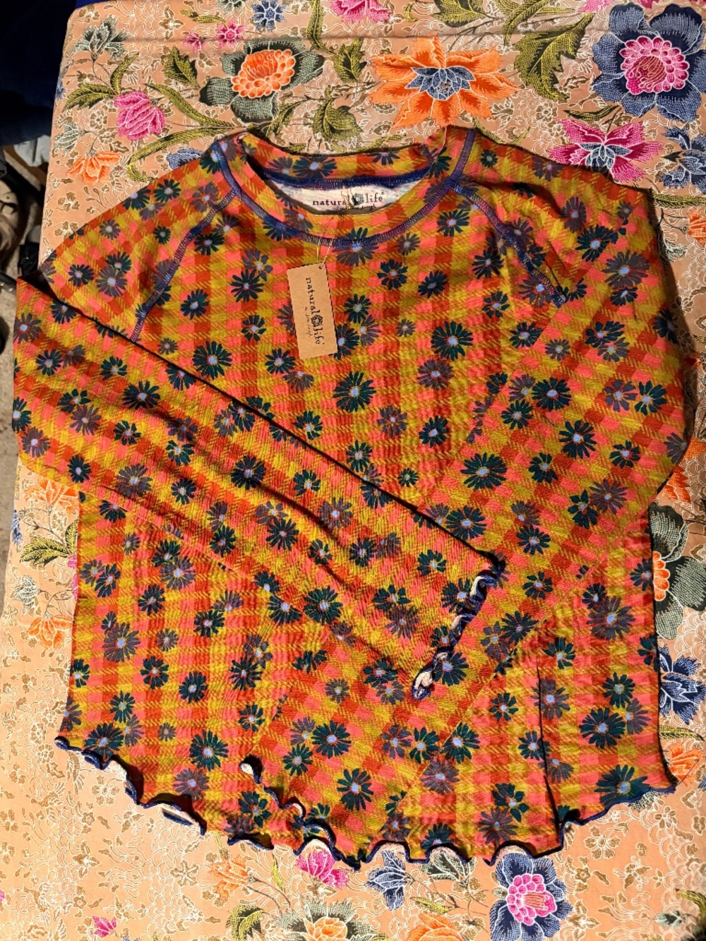 Natural Life Lily Cotton long sleeve tee NWT M